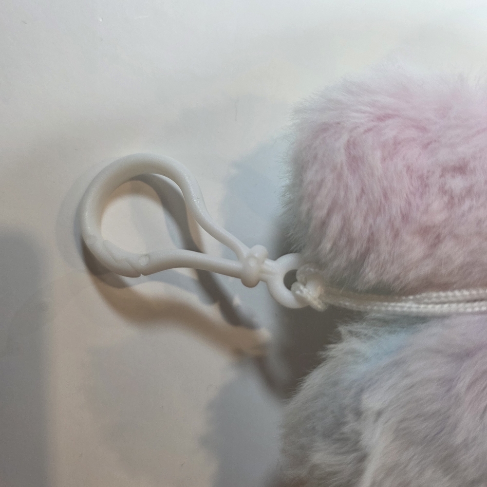Sanrio Pompompurin Plush Bunny Costume Keychain Pastel Rainbow Mini Plush - Picture 8 of 9